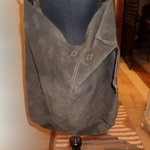 Brown Suede shoulder bag